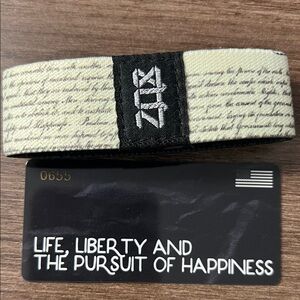 Zox Life, Liberty & the Pursuit of Happiness#655 wristband